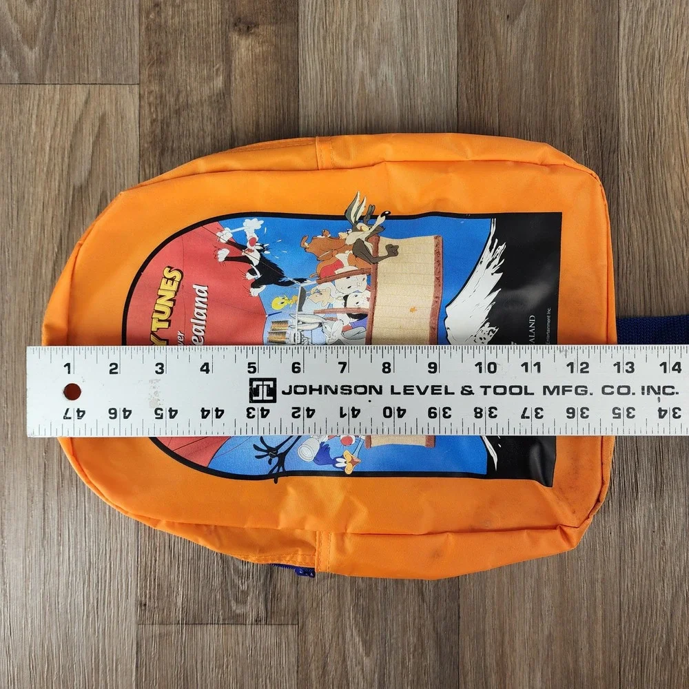 Vintage Kids Looney Tunes‎ Over New Zealand Orange Backpack Air New Zealand